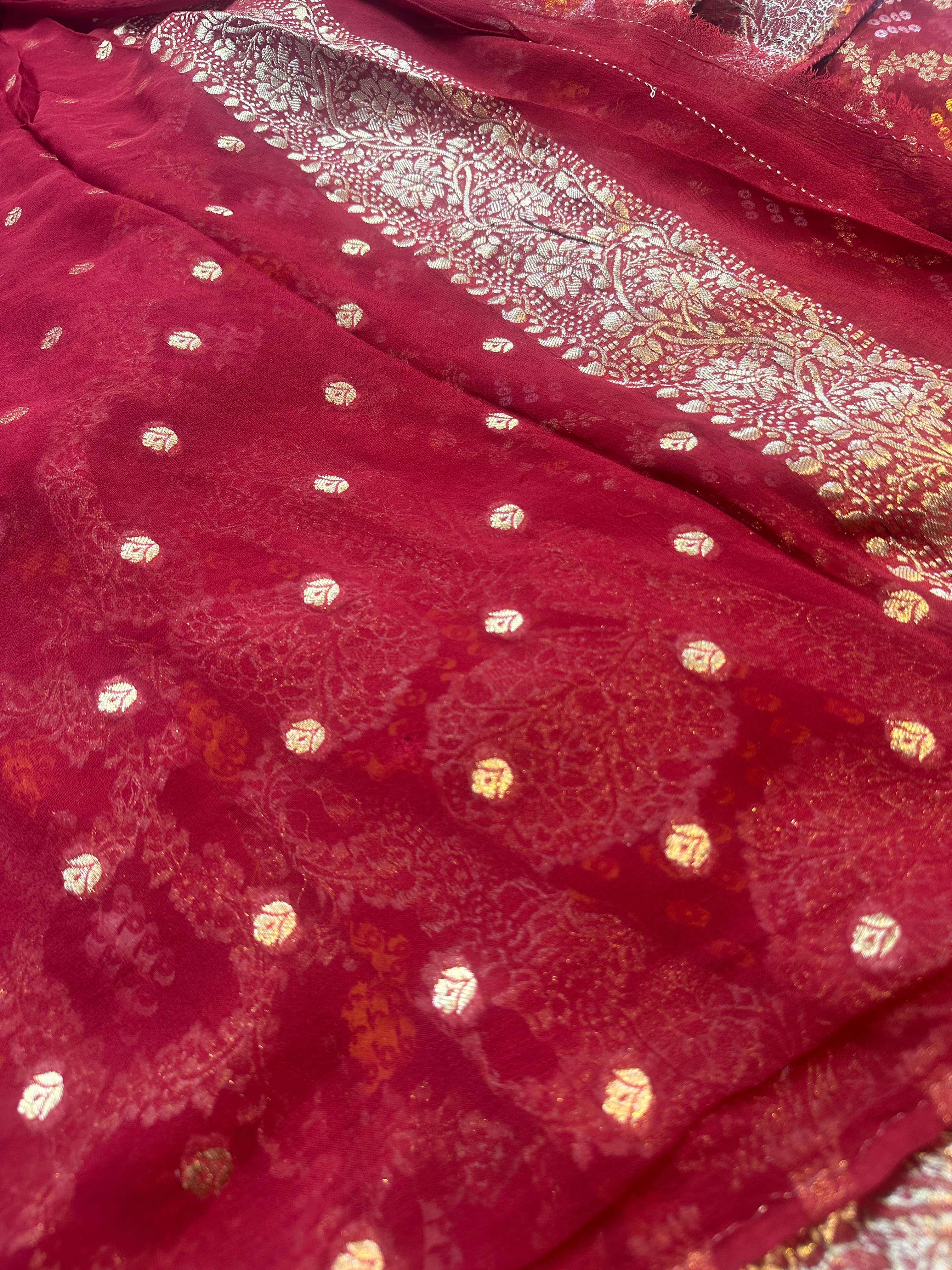 Khaddi Georgette saree