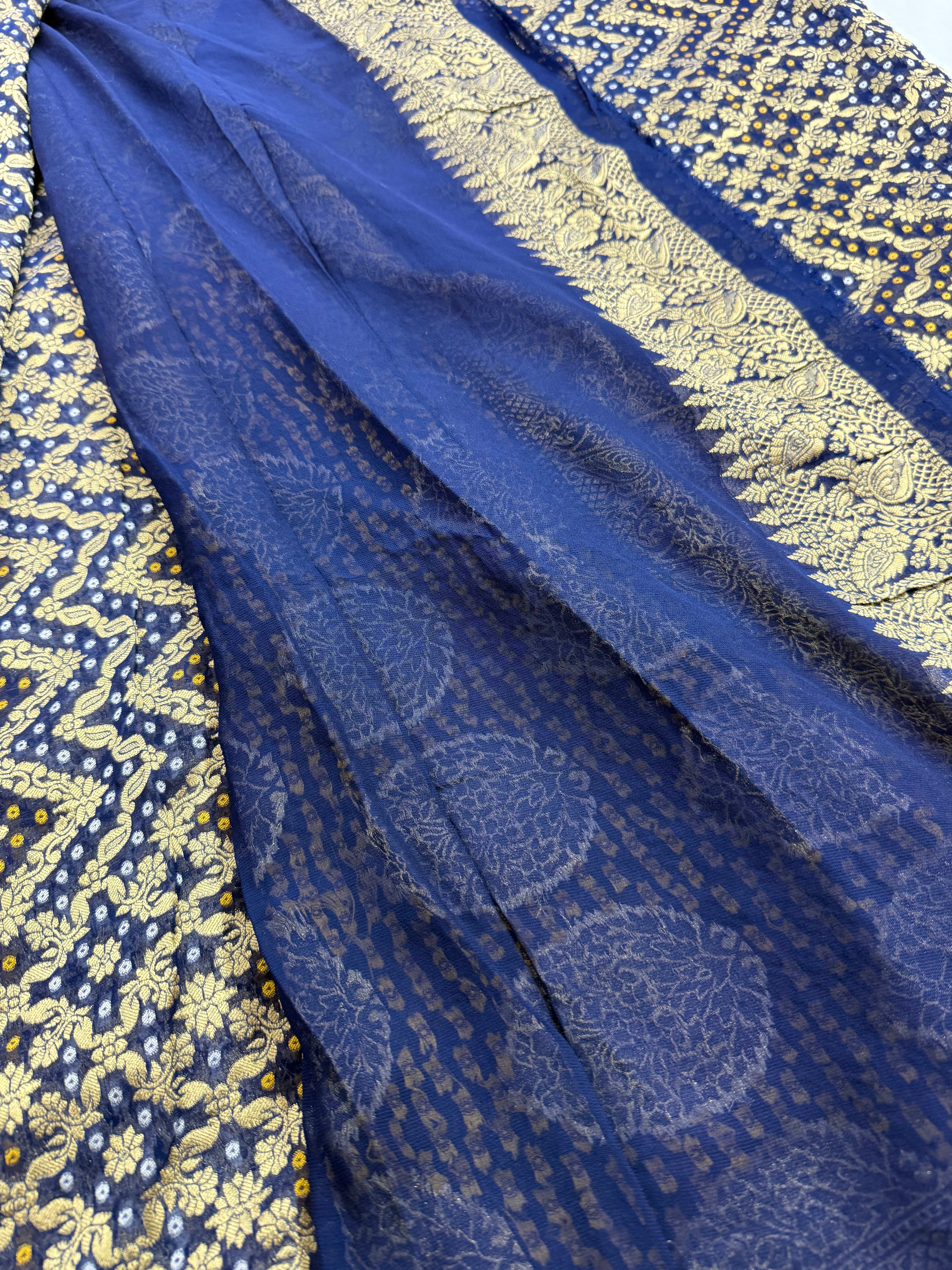 Khaddi georgette saree
