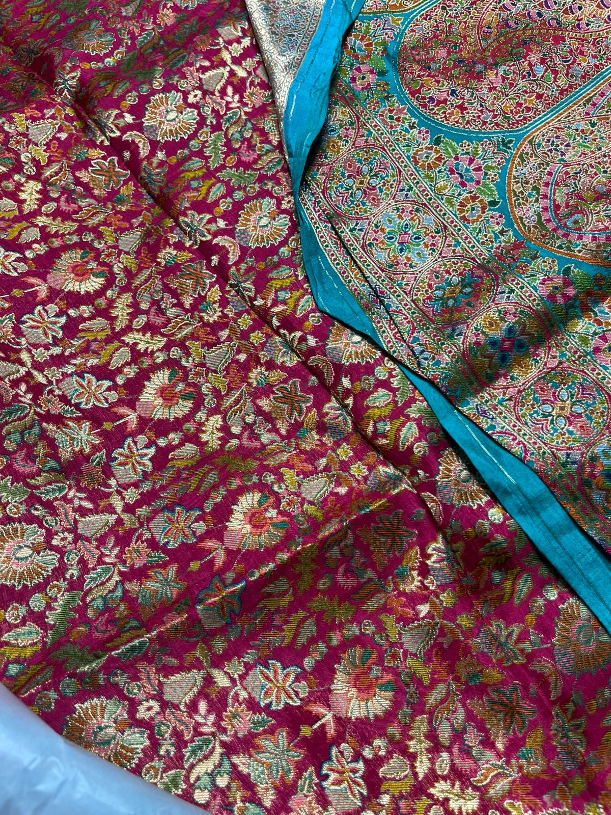 Pashmina silk saree