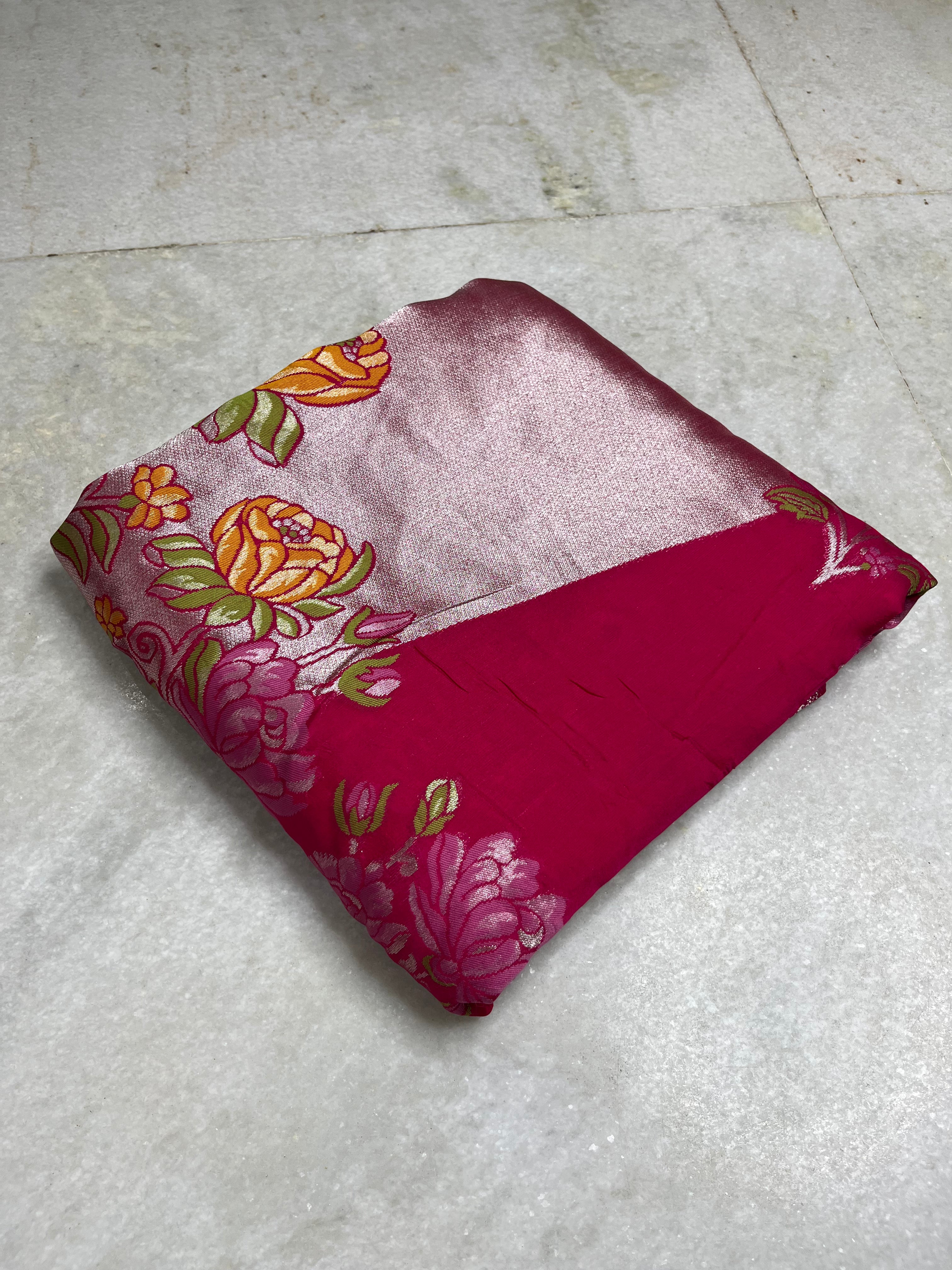 Kosa tussar georgette saree