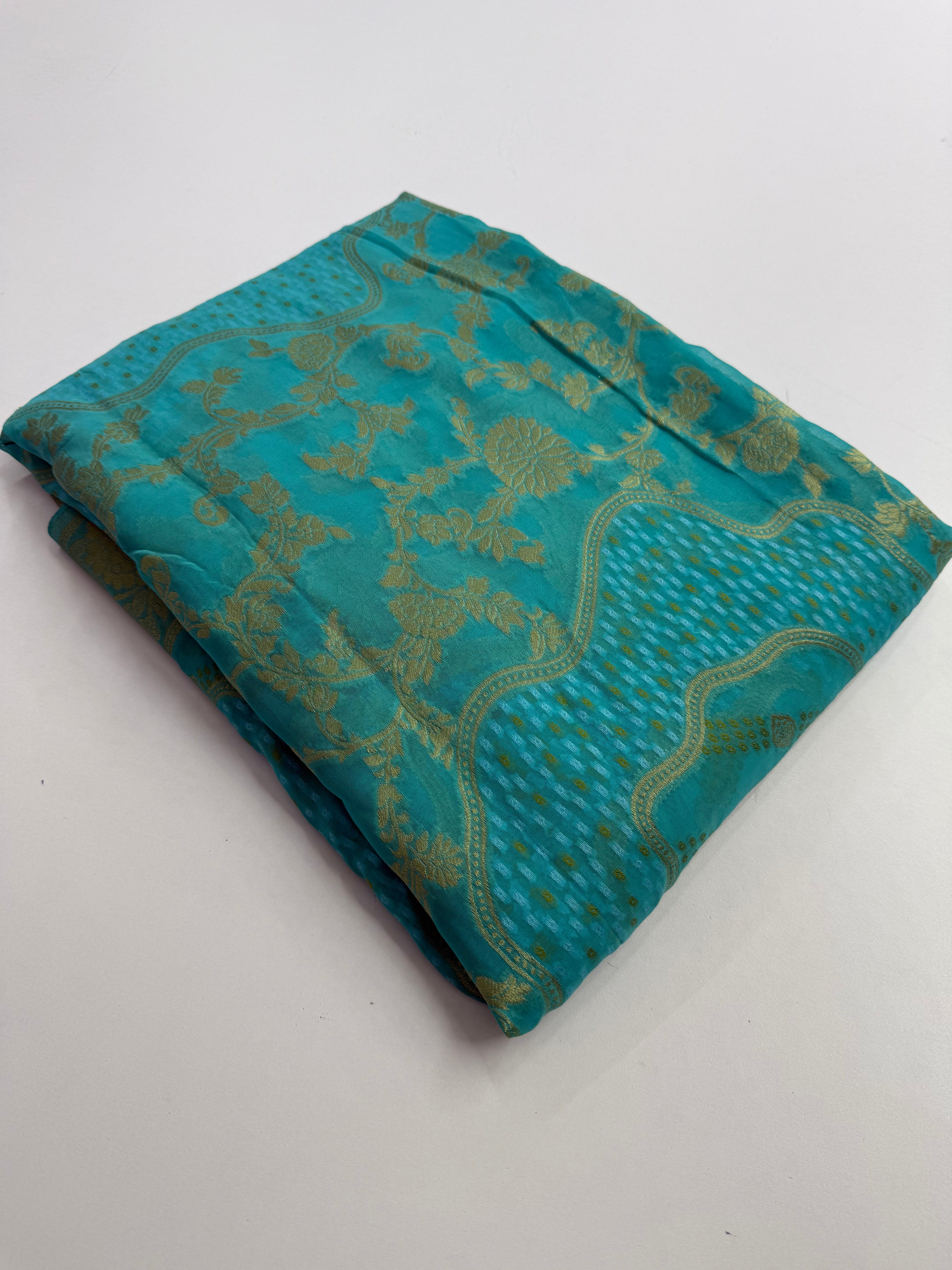 Khaddi georgette saree