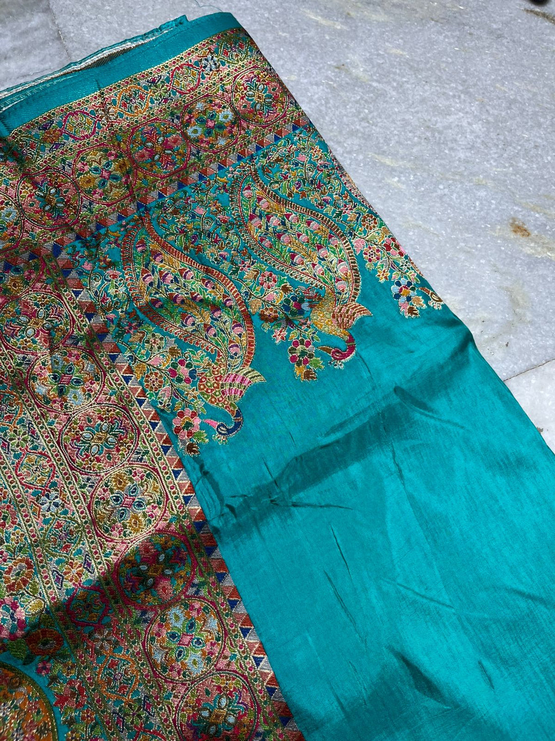 Pashmina silk saree