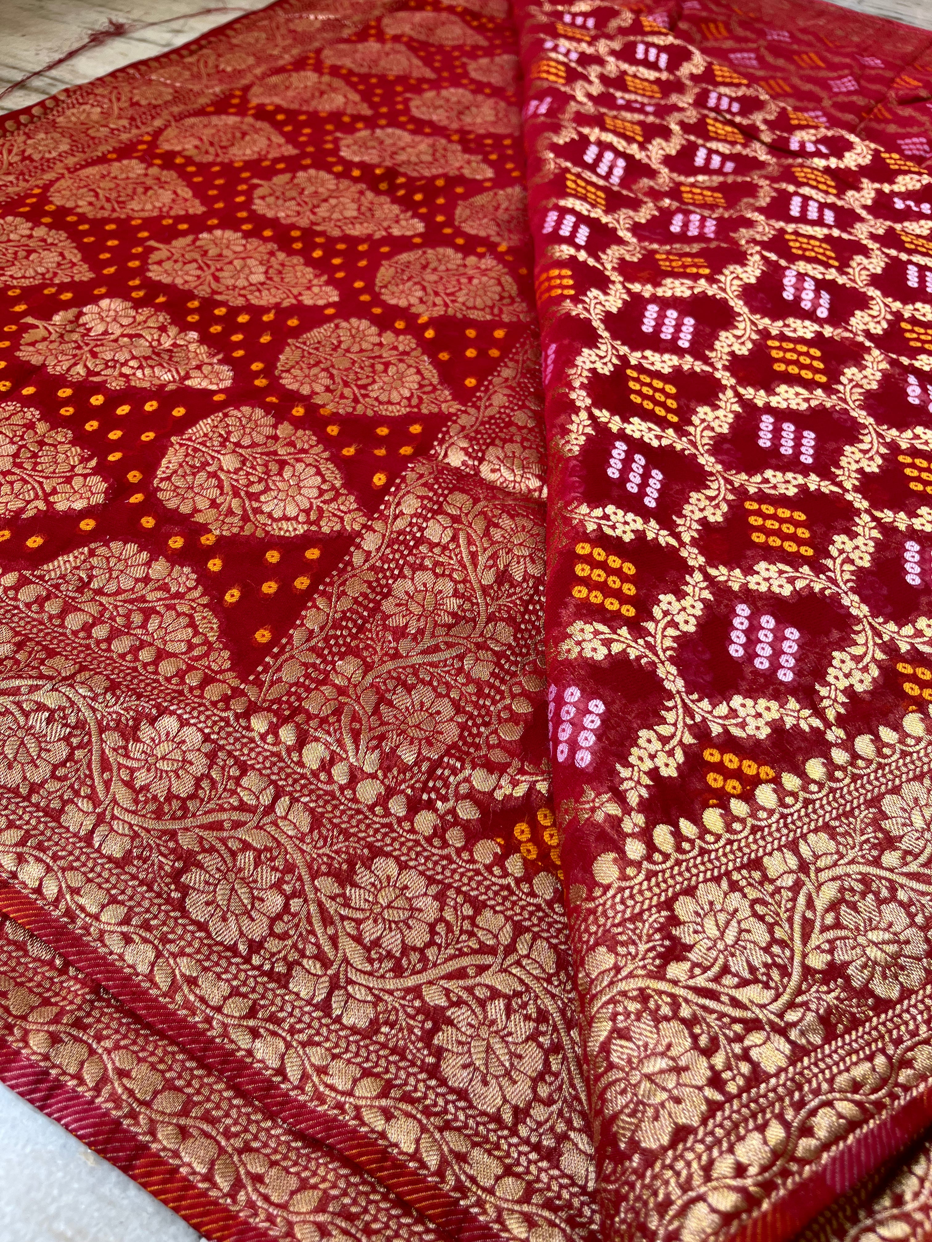 Khaddi georgette saree