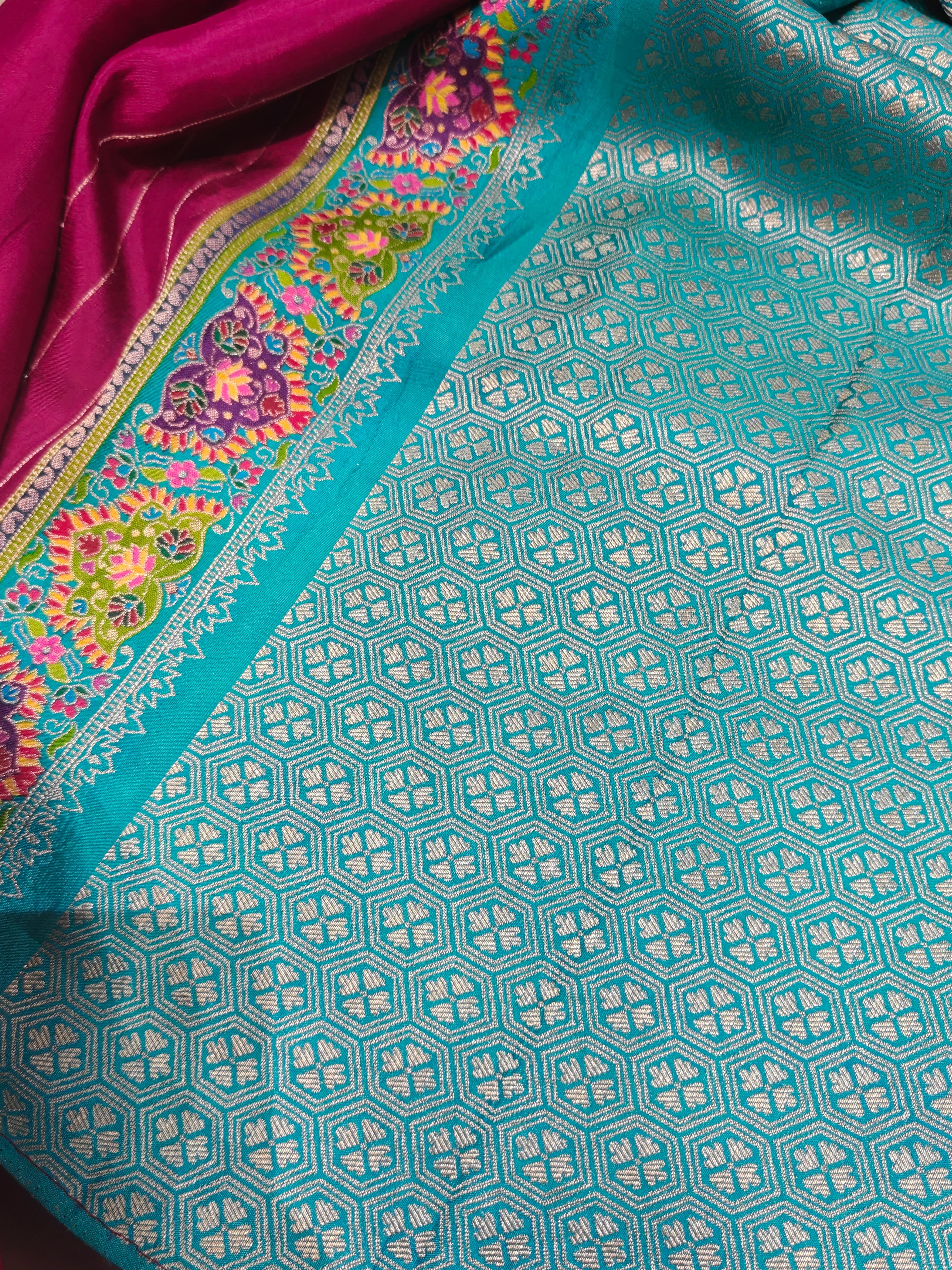 Pashmina silk saree