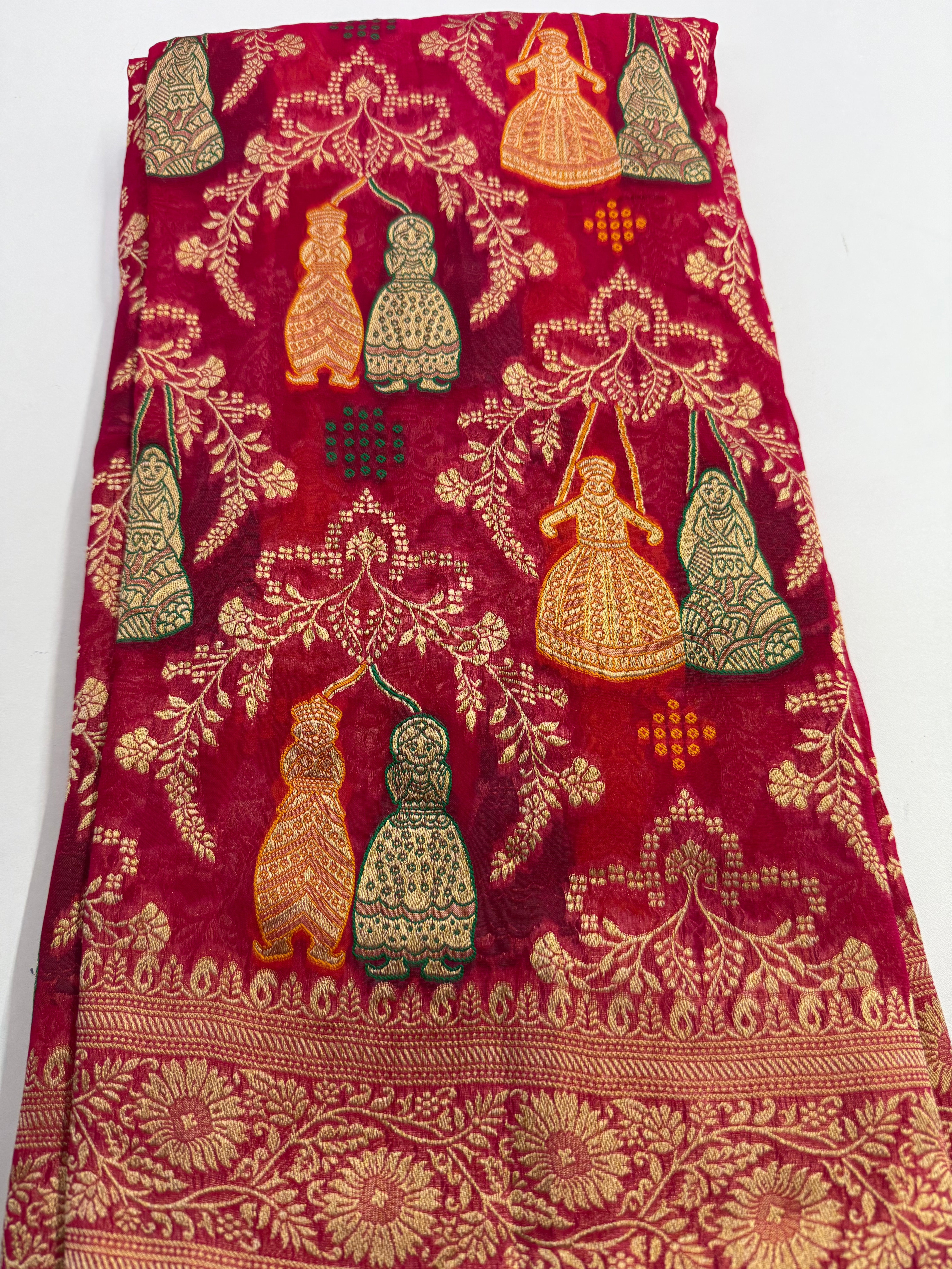 Khaddi georgette saree