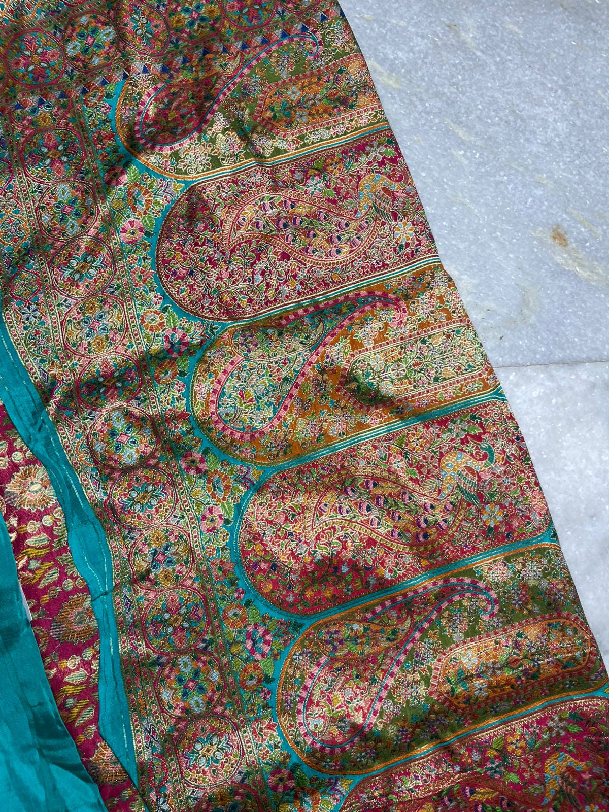 Pashmina silk saree