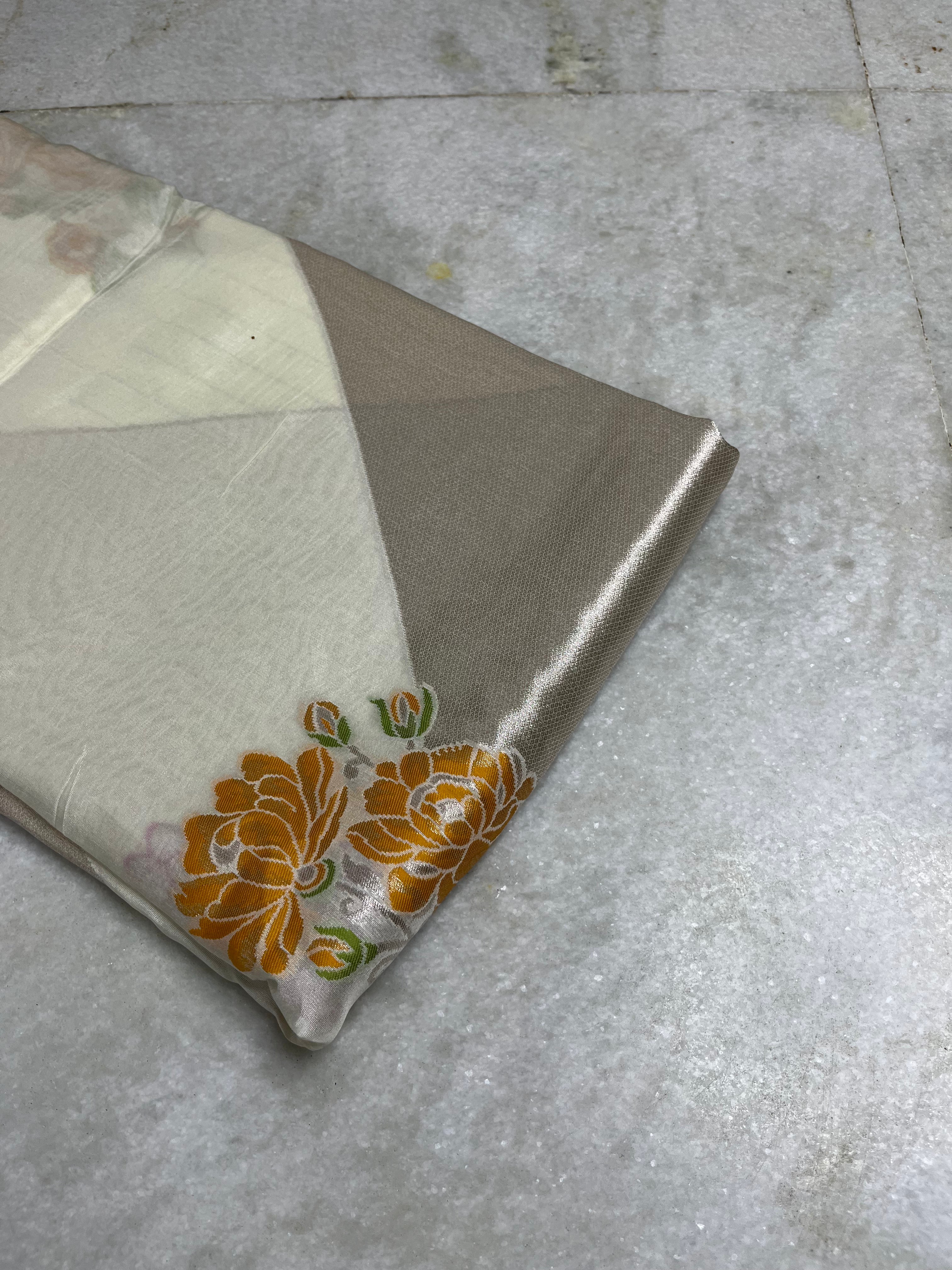 Kosa tussar georgette saree