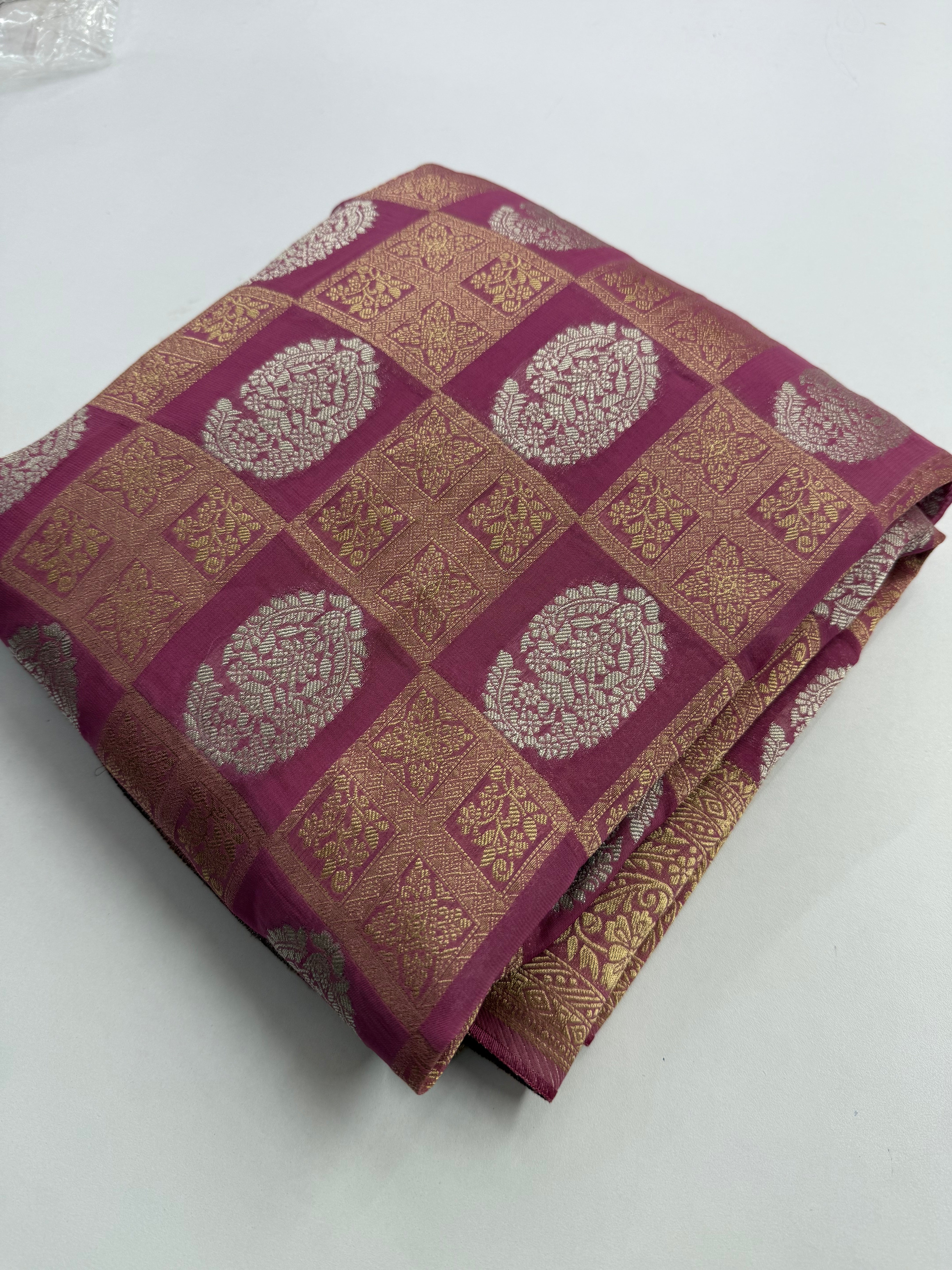 Khaddi georgette saree