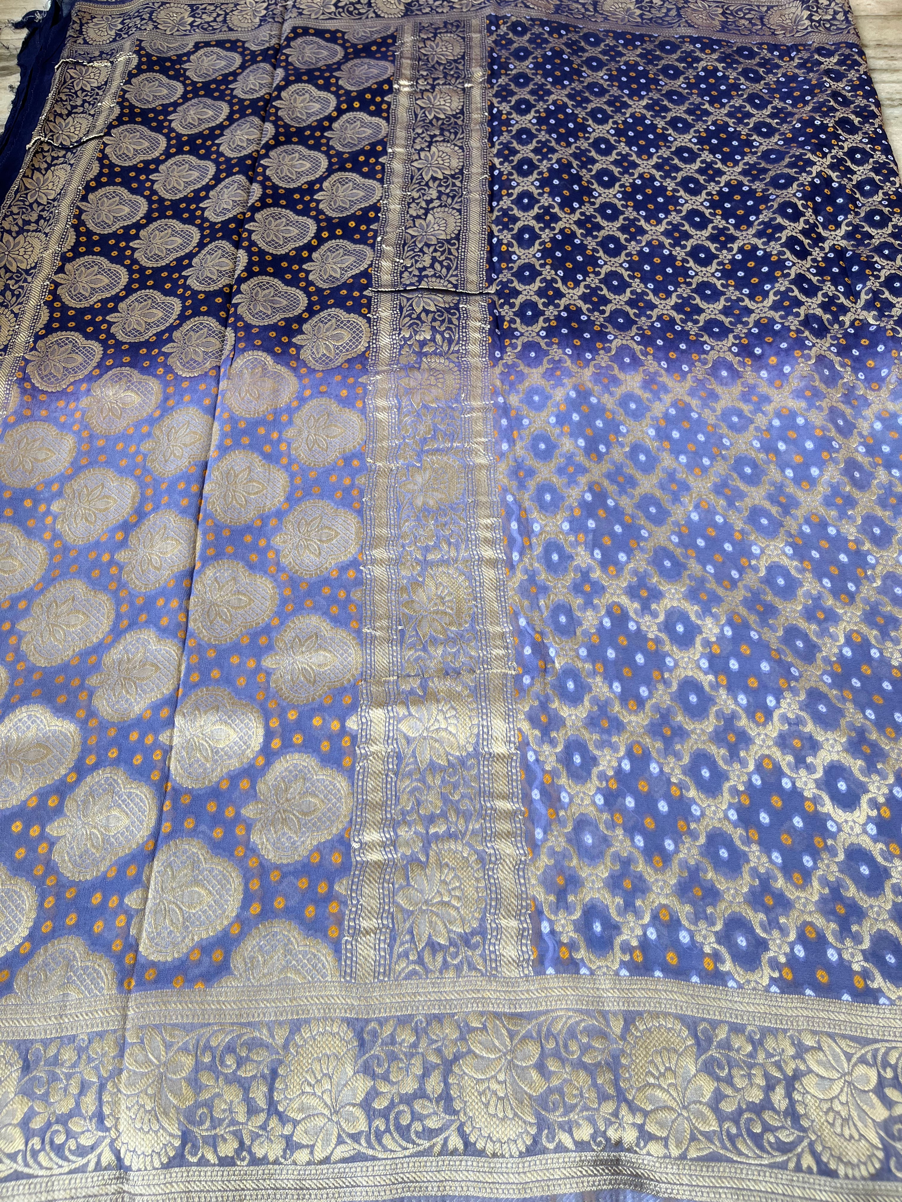 Khaddi georgette saree