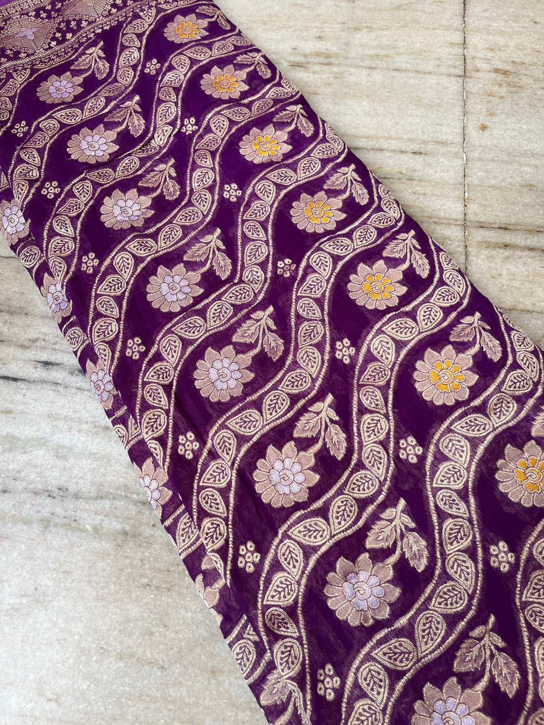 Khaddi georgette saree