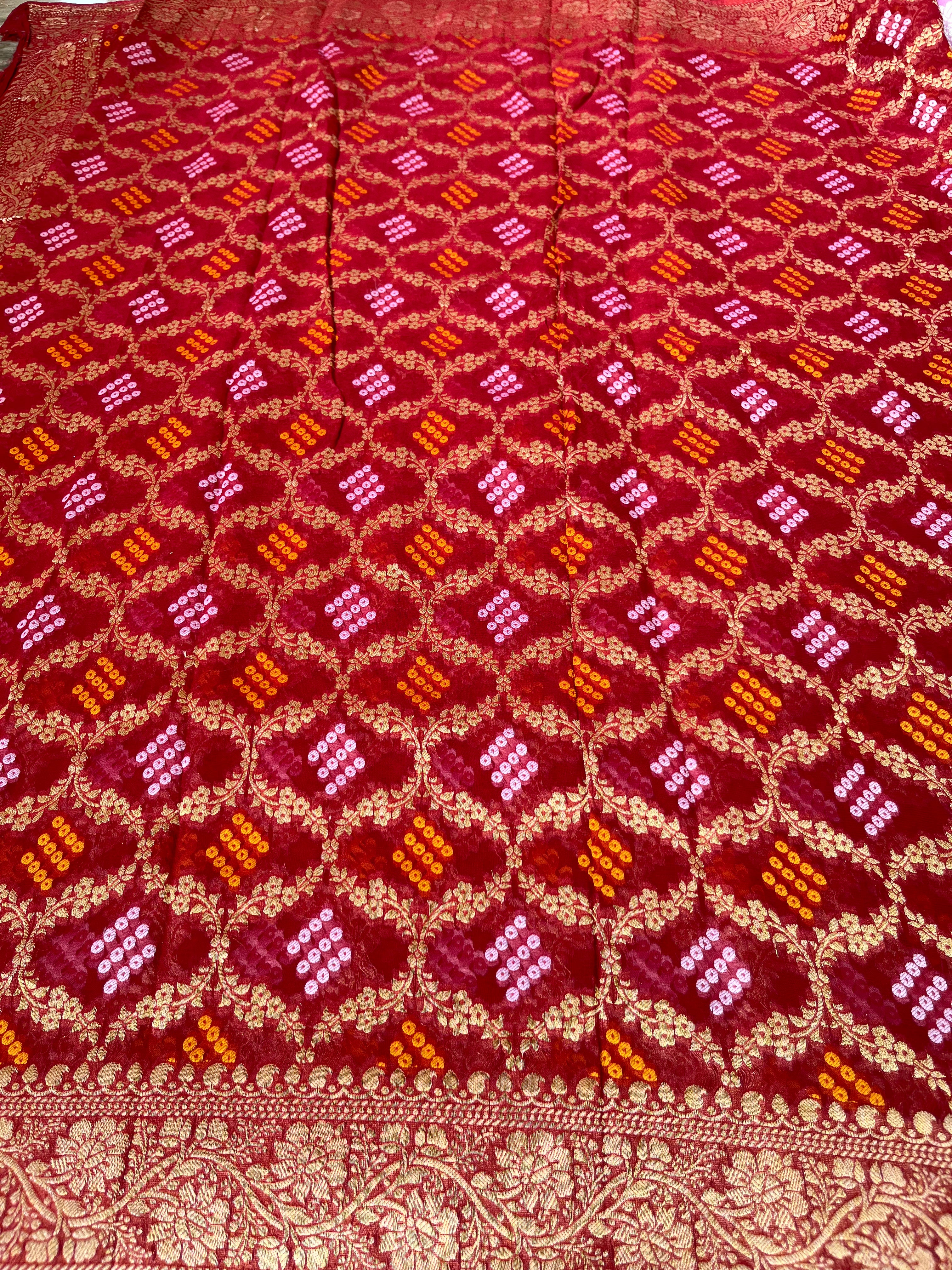 Khaddi georgette saree