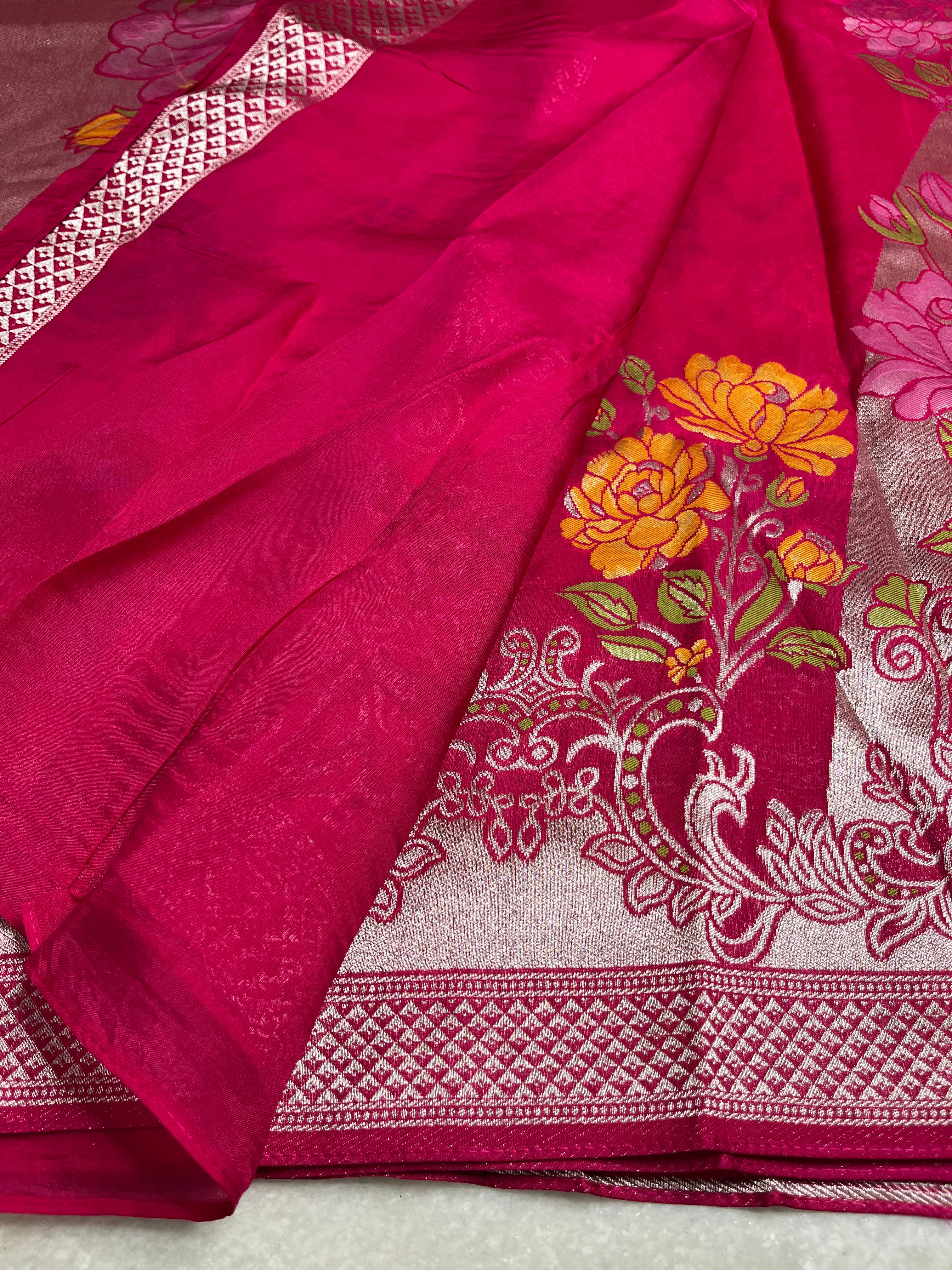 Kosa tussar georgette saree
