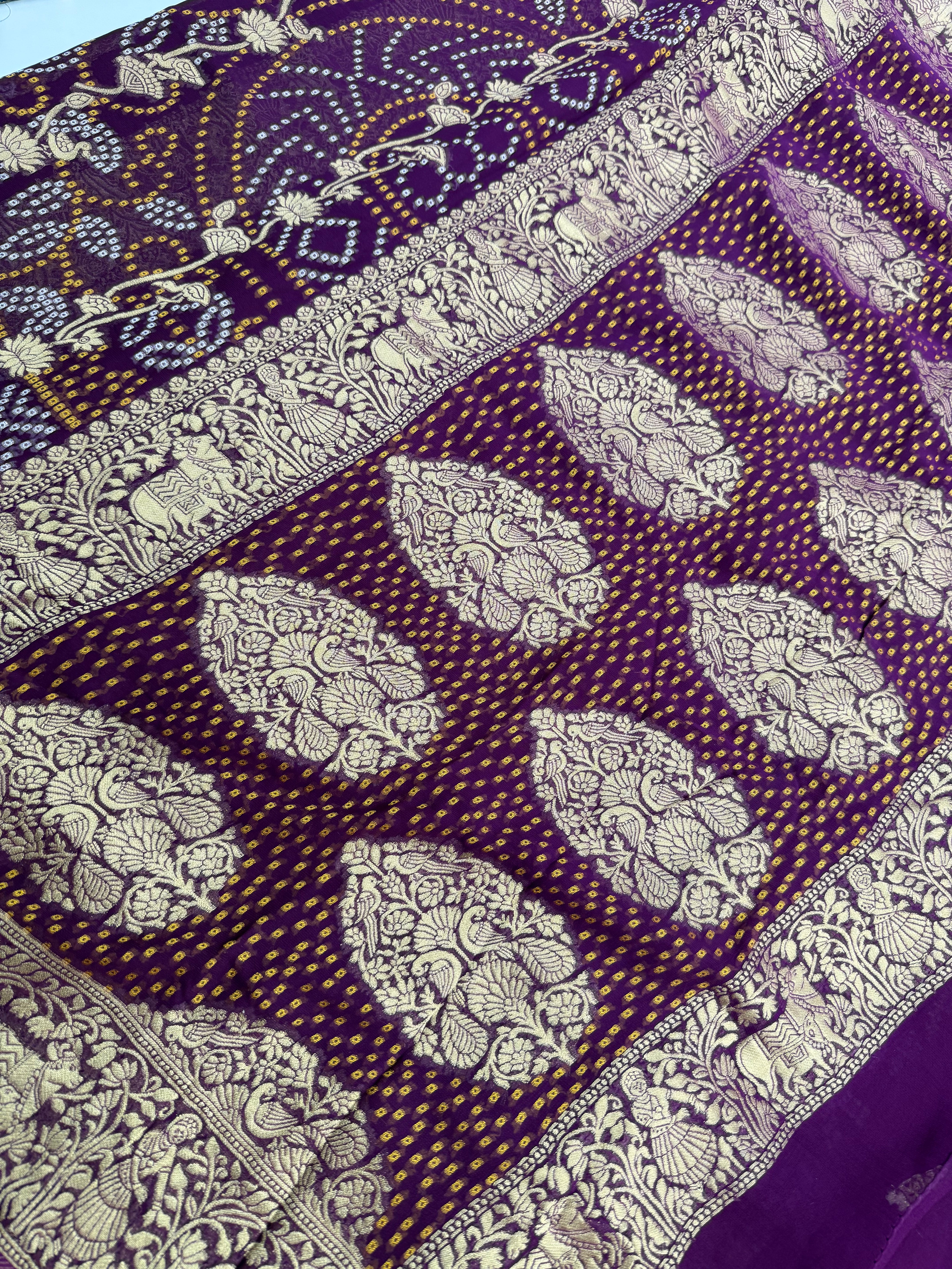 Khaddi georgette saree