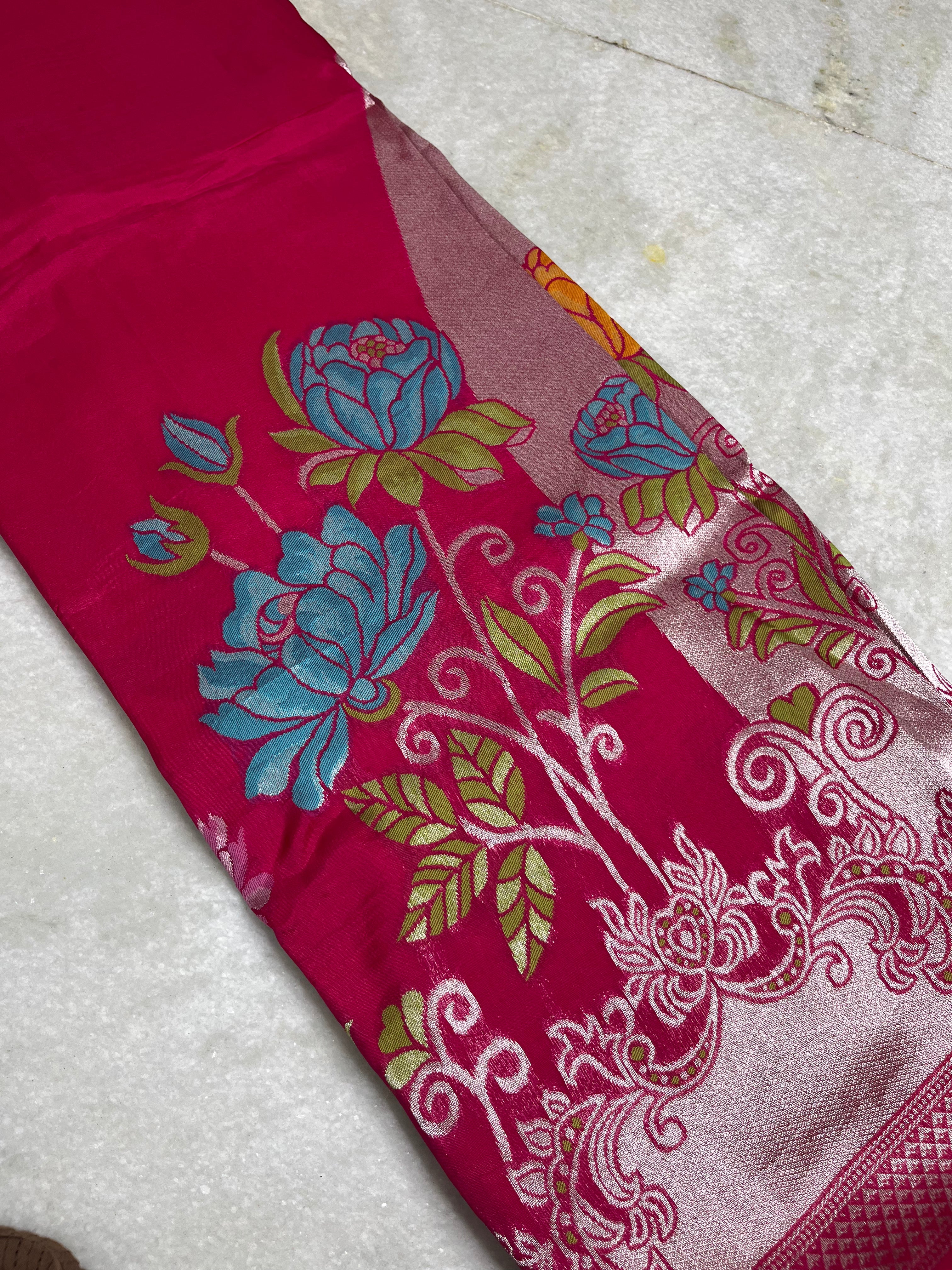Kosa tussar georgette saree