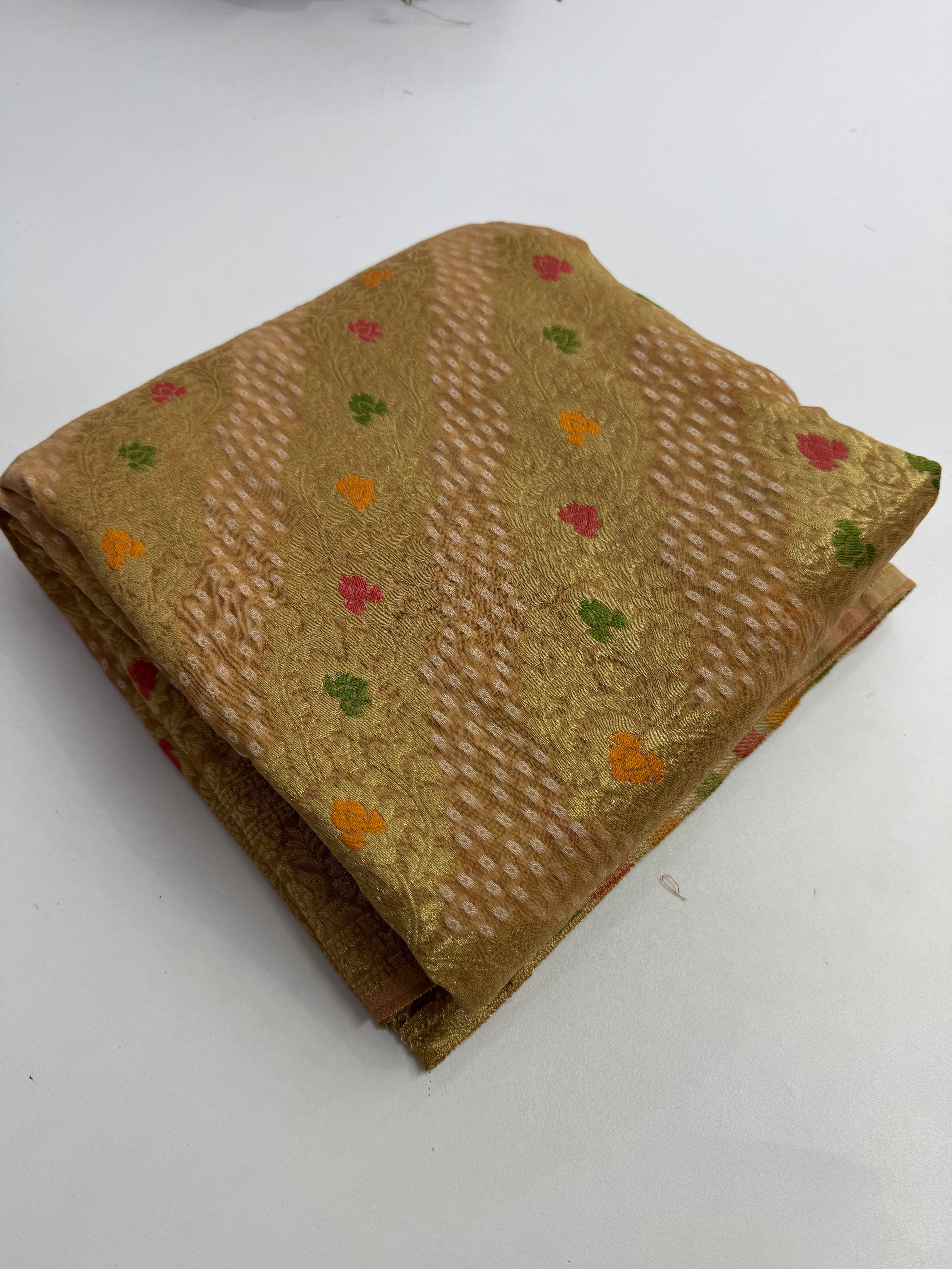 Khaddi georgette saree