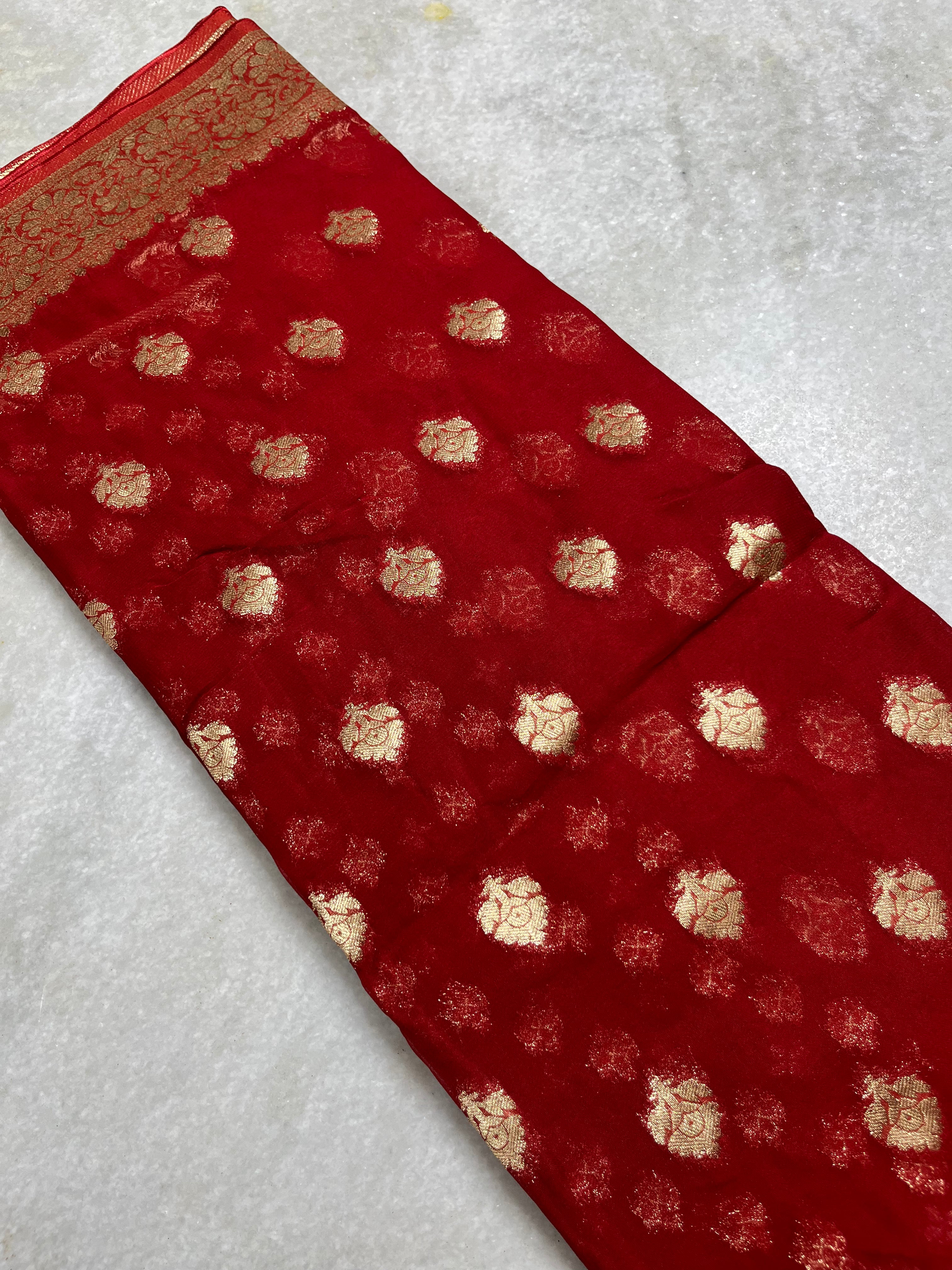 Khaddi georgette saree