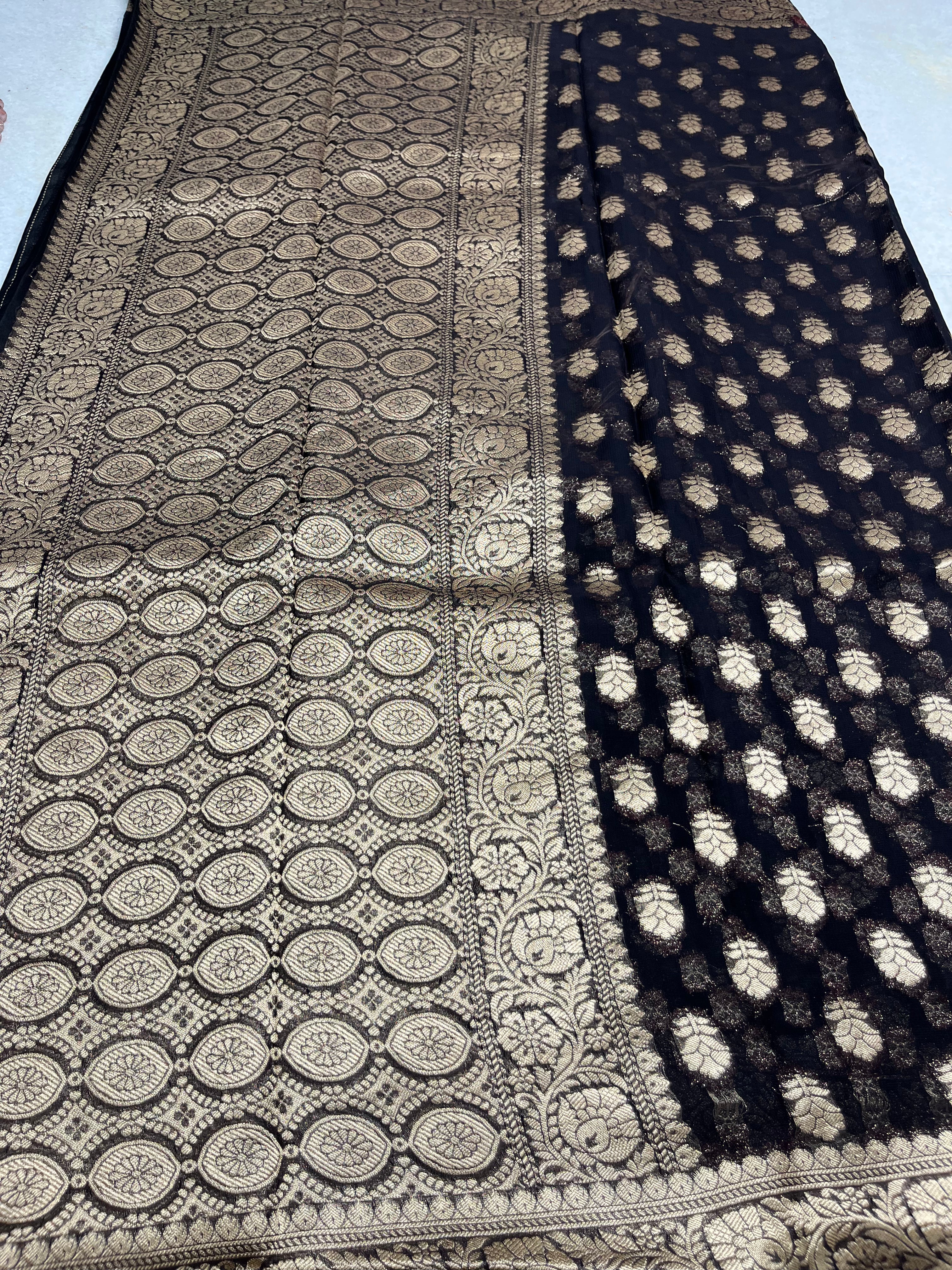 Khaddi georgette saree