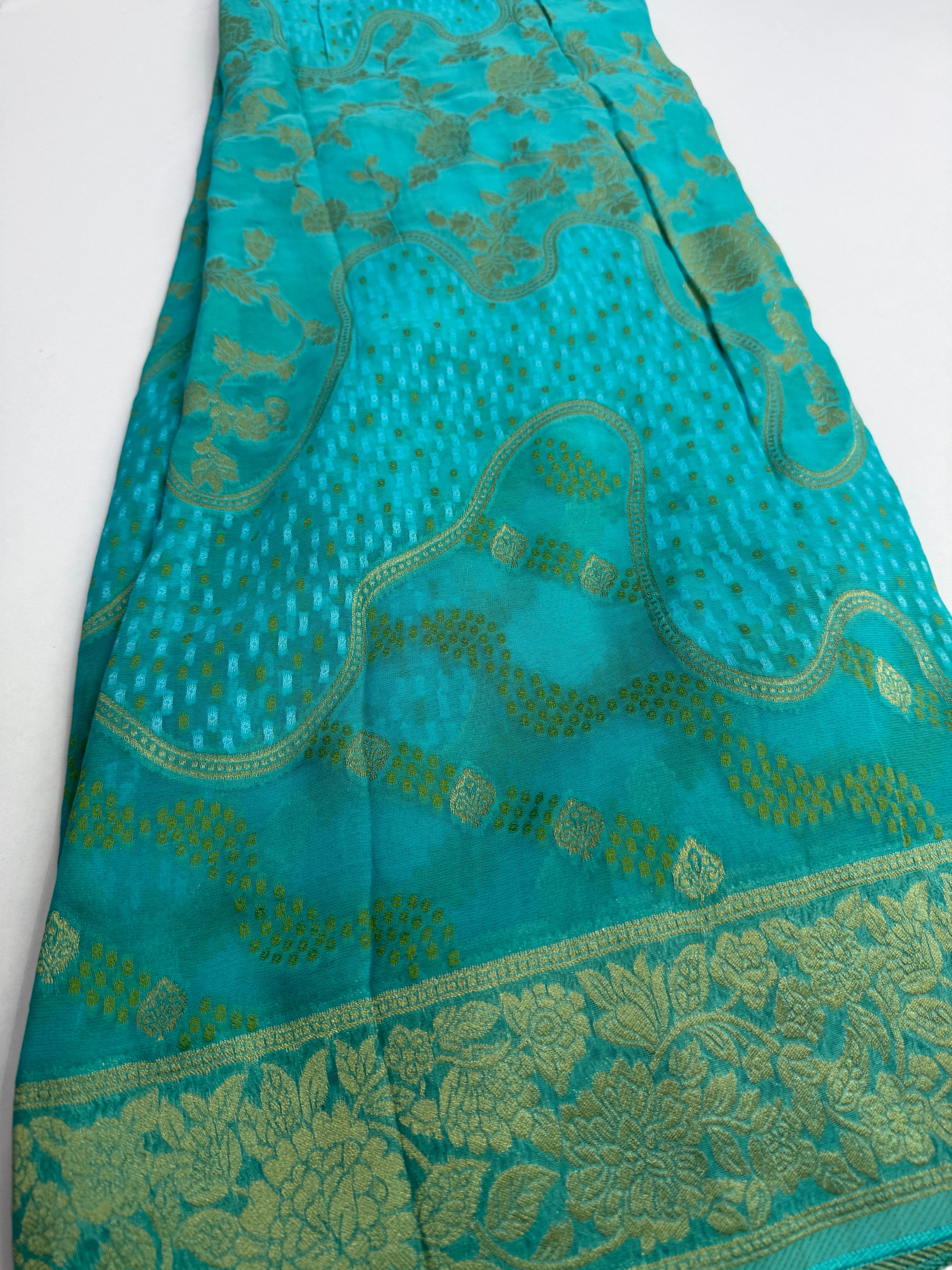 Khaddi georgette saree
