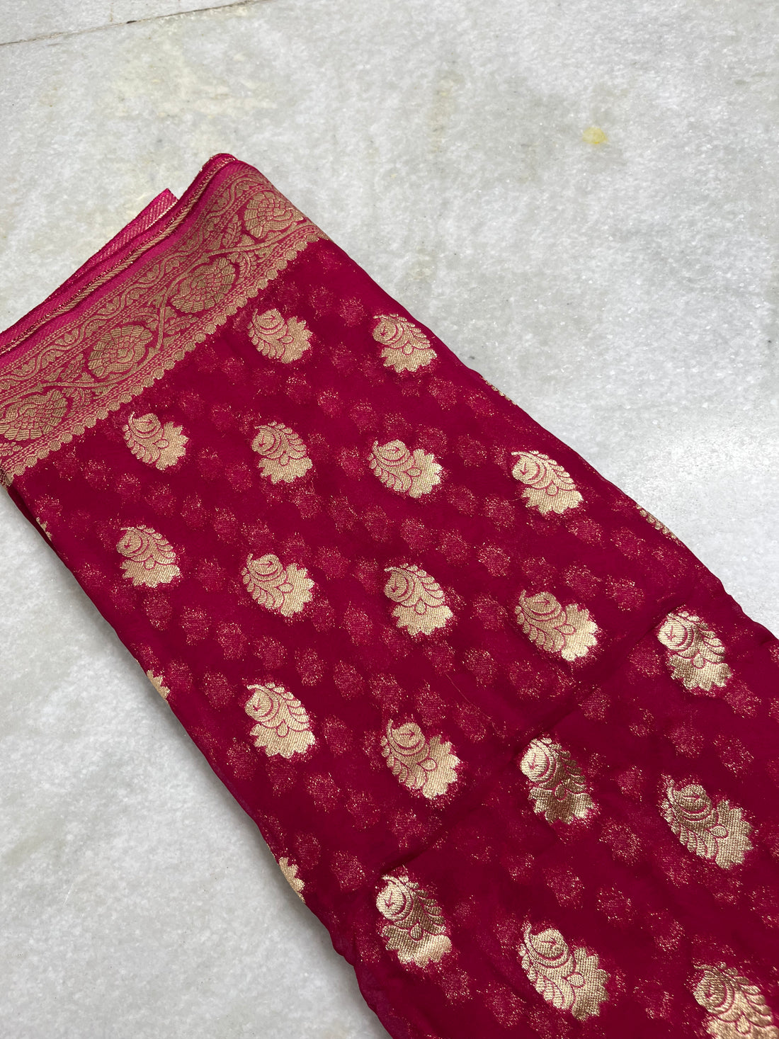 Khaddi georgette saree