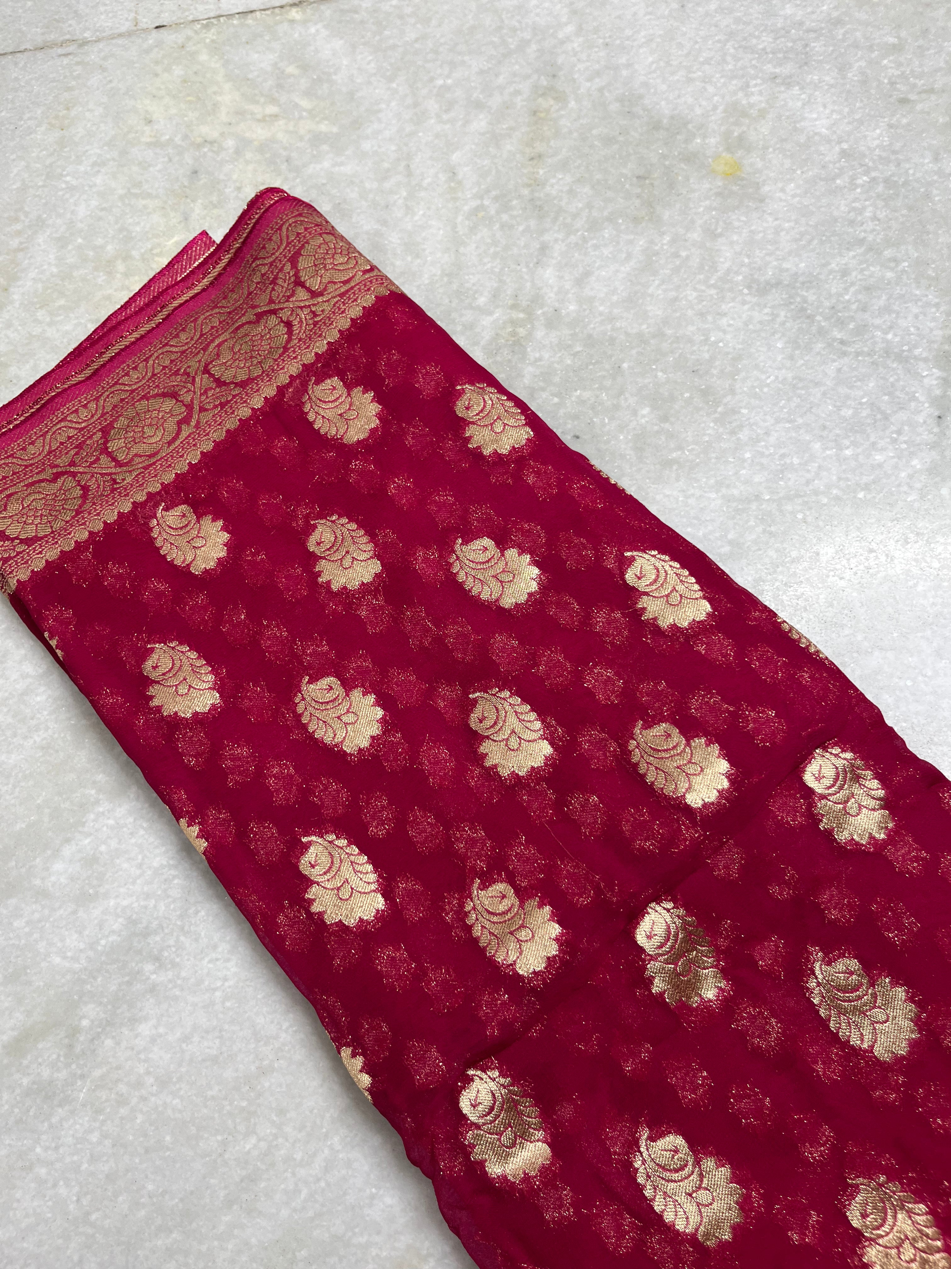 Khaddi georgette saree