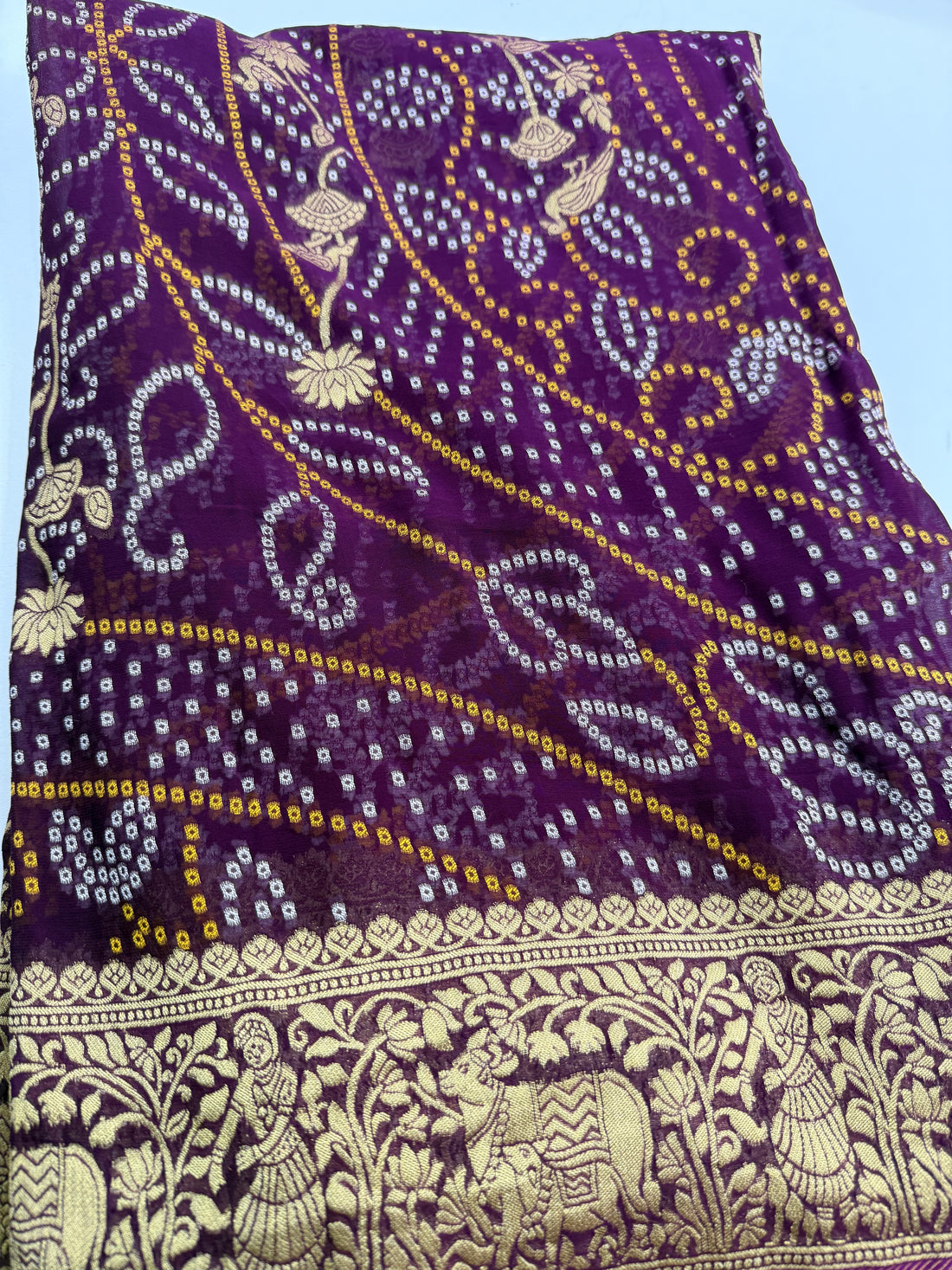Khaddi georgette saree