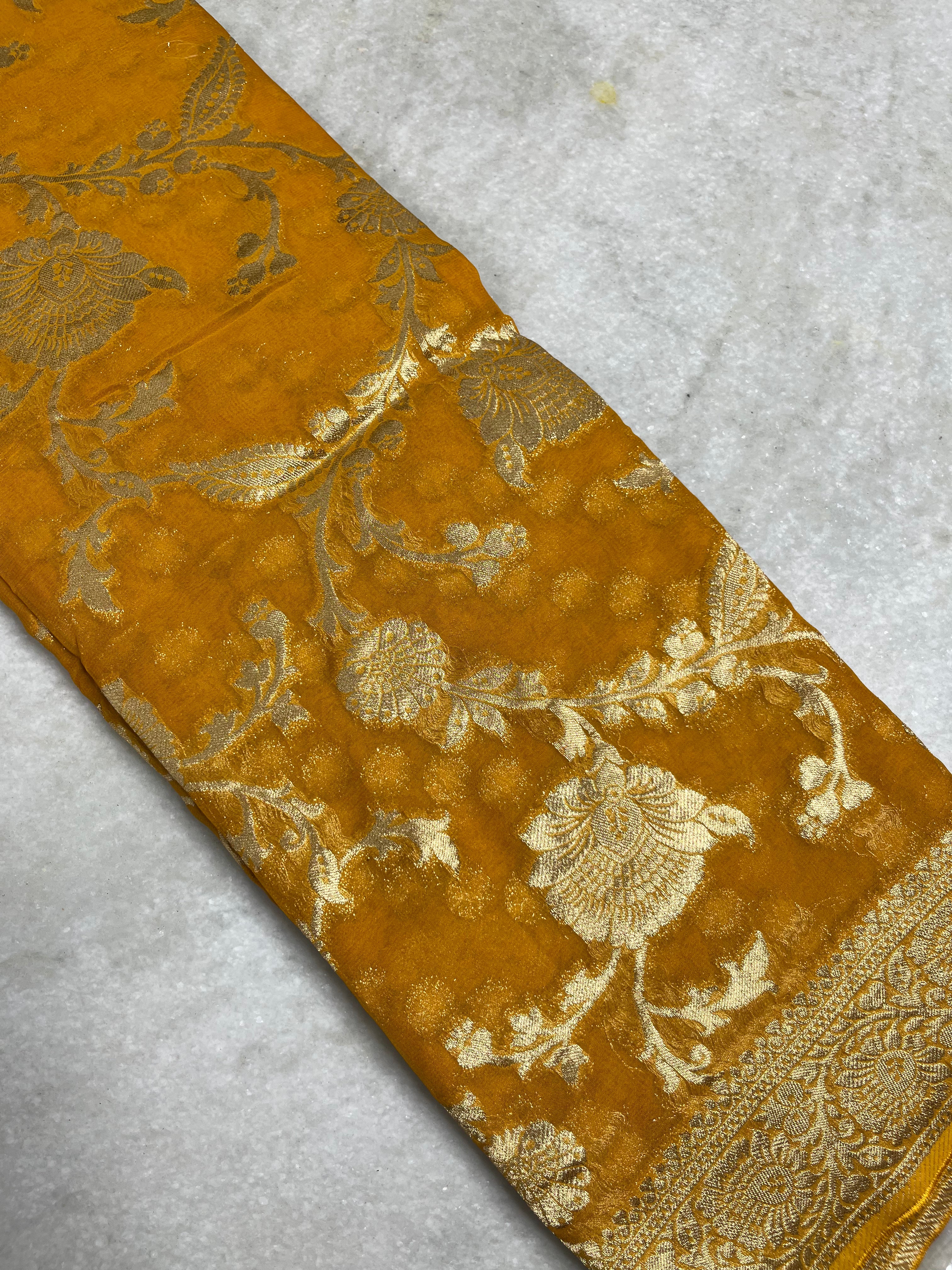 Khaddi georgette saree