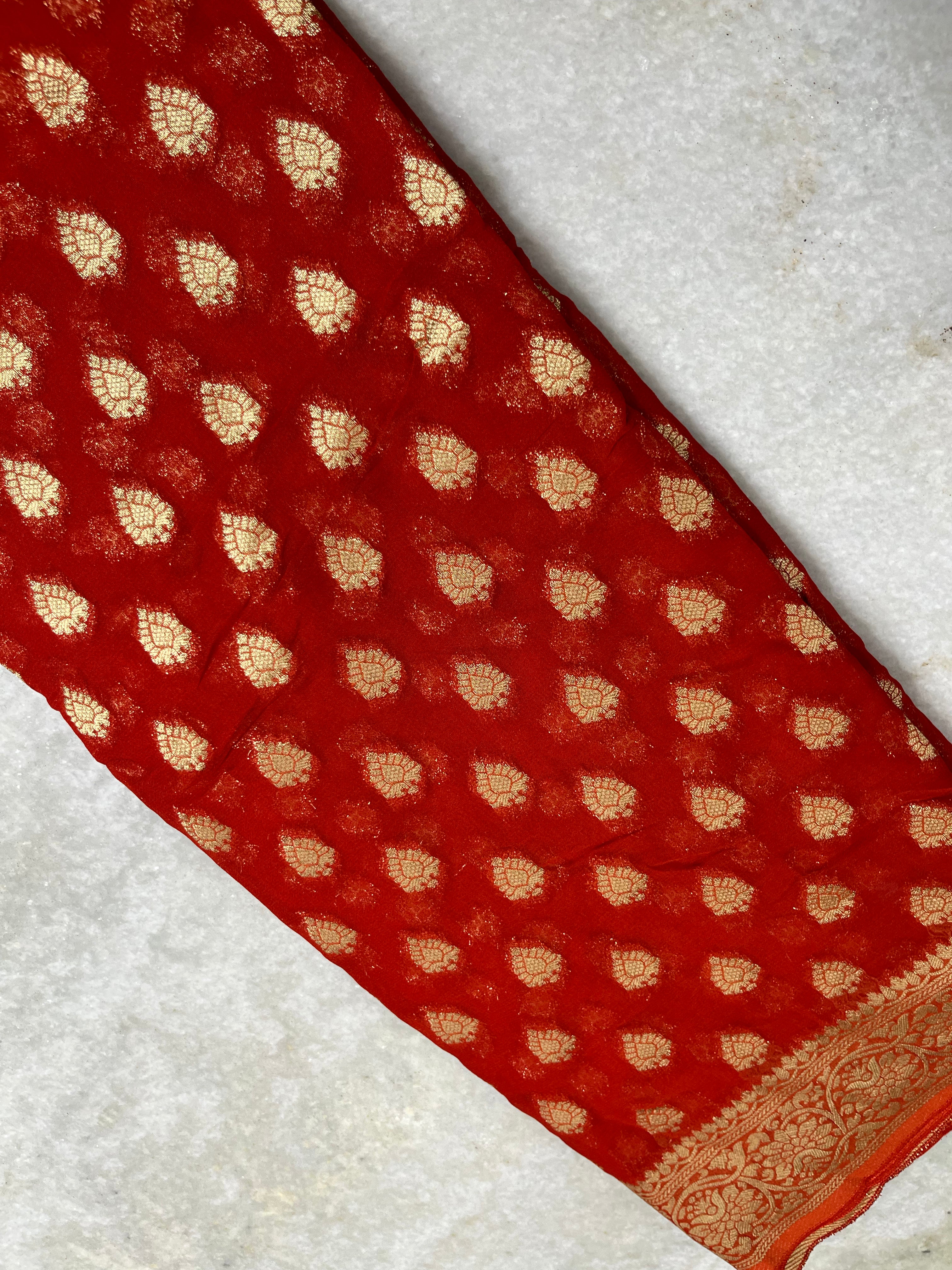 Khaddi georgette saree
