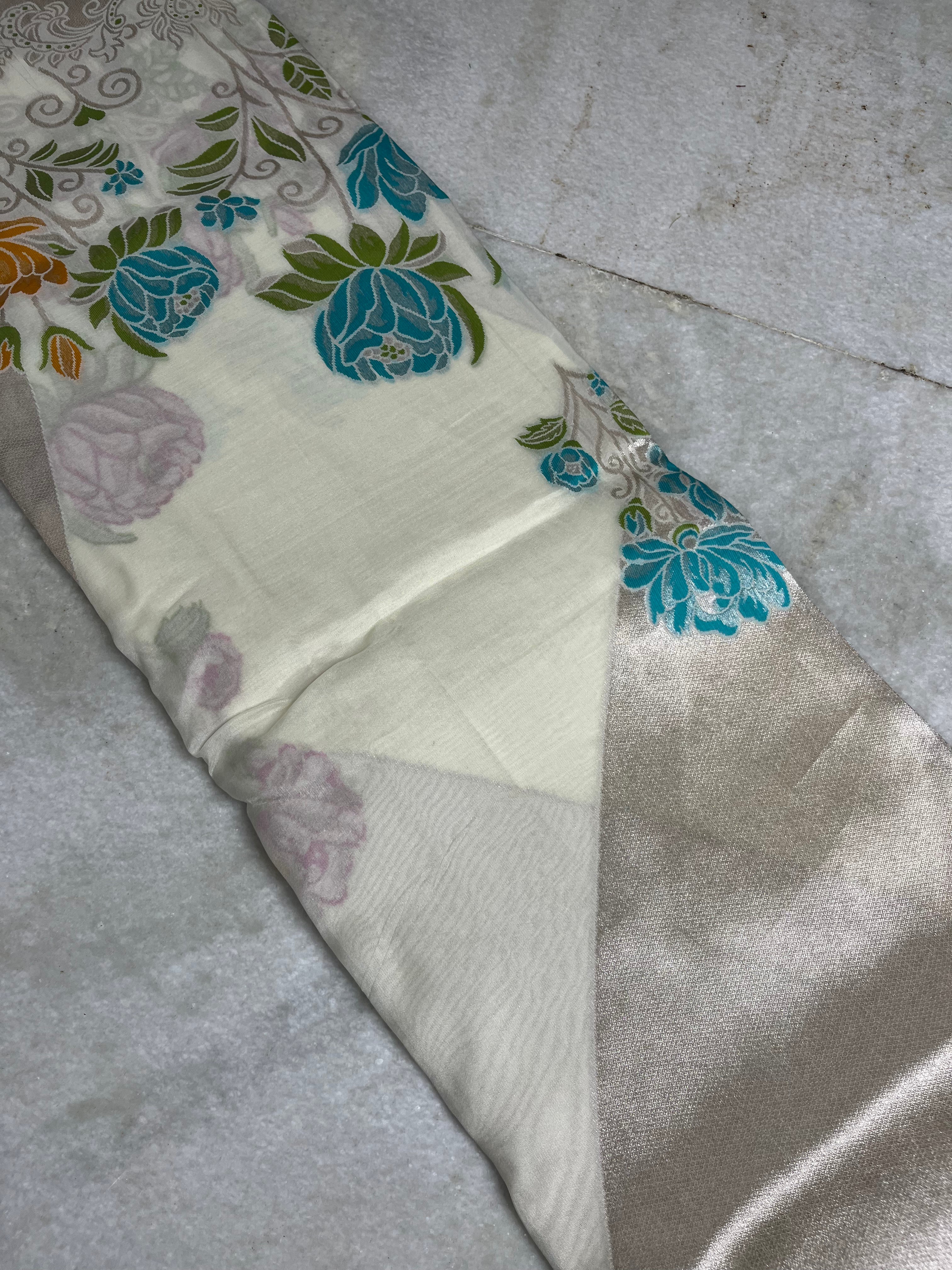 Kosa tussar georgette saree