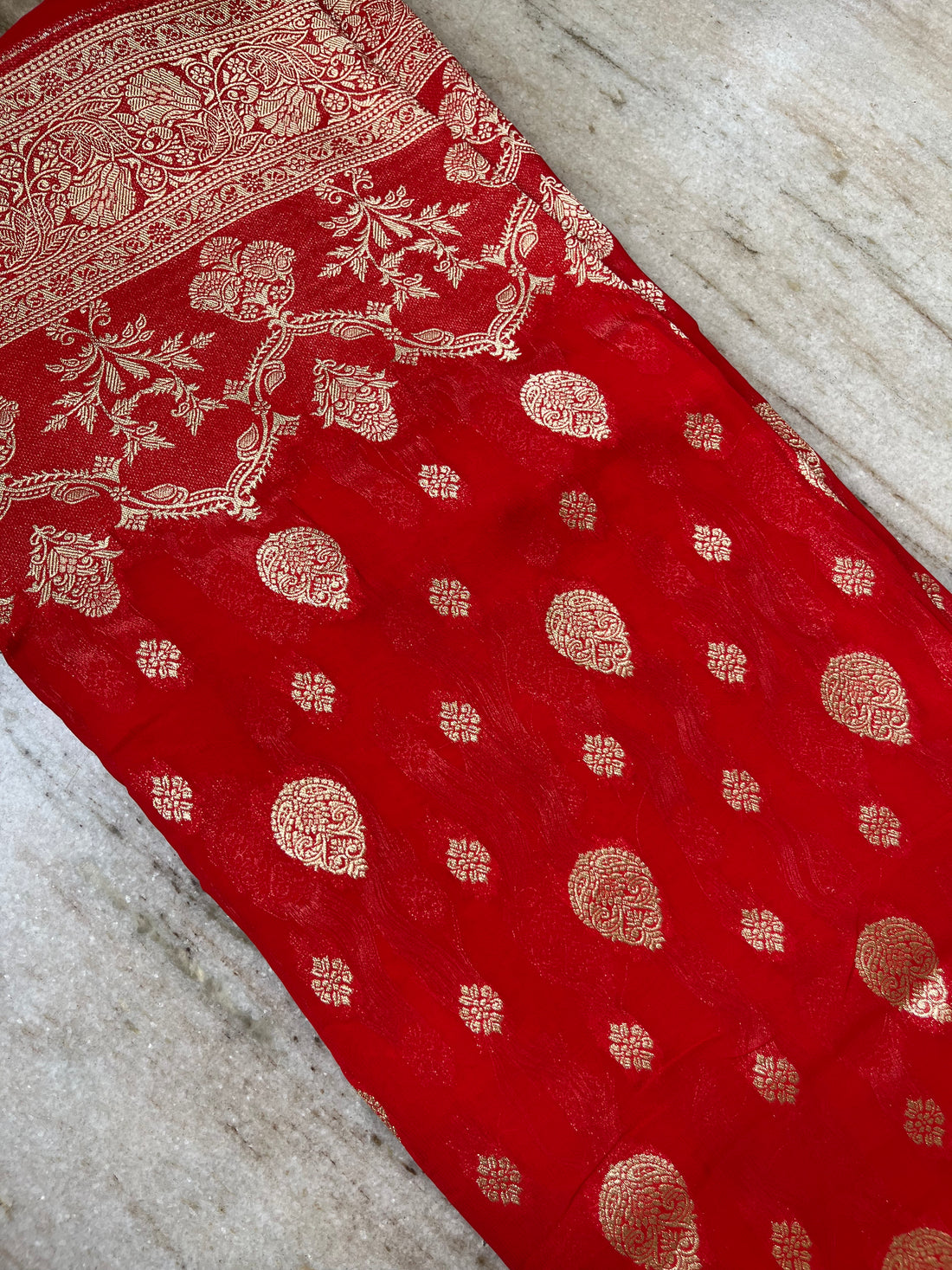 Khaddi georgette saree