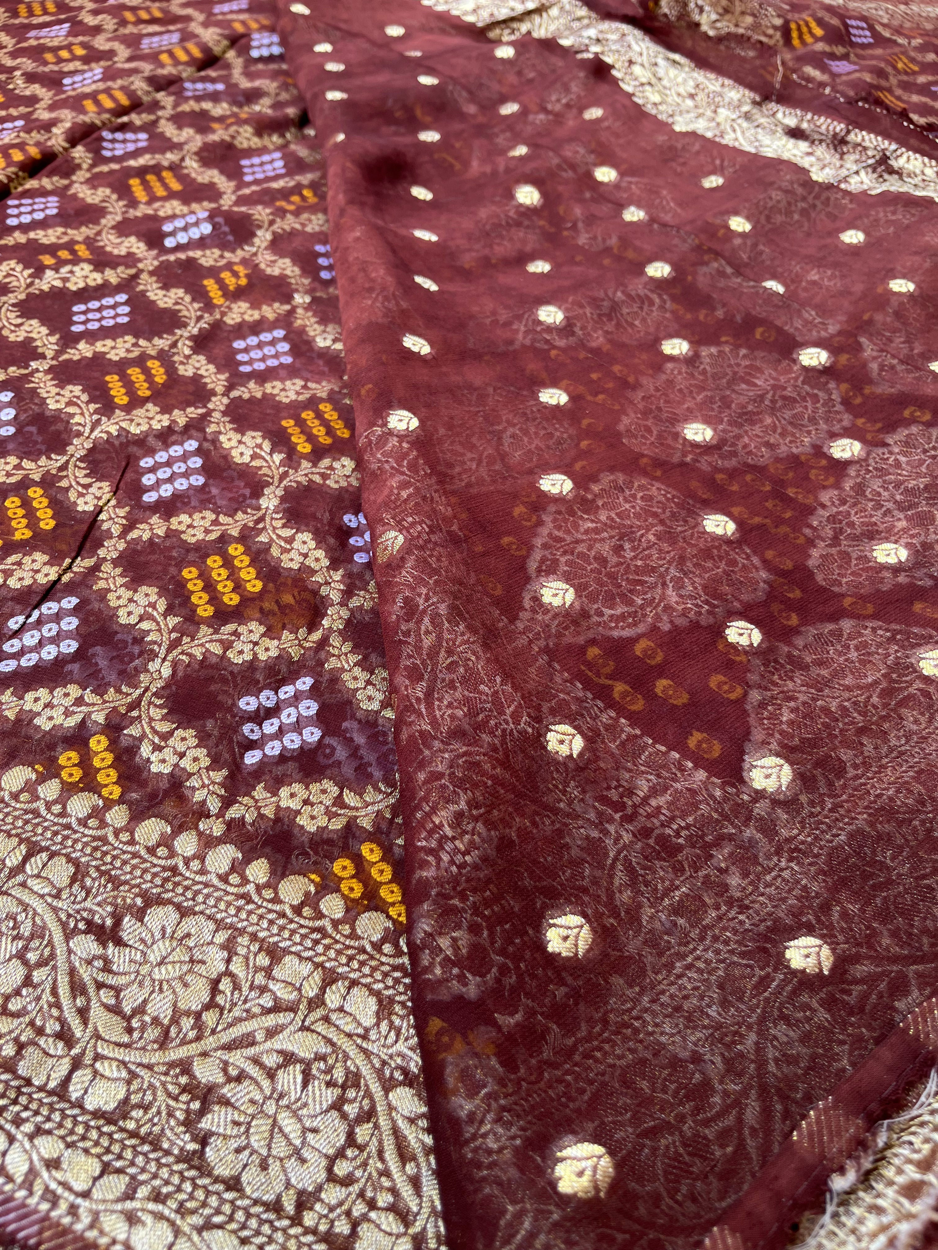 Khaddi georgette saree