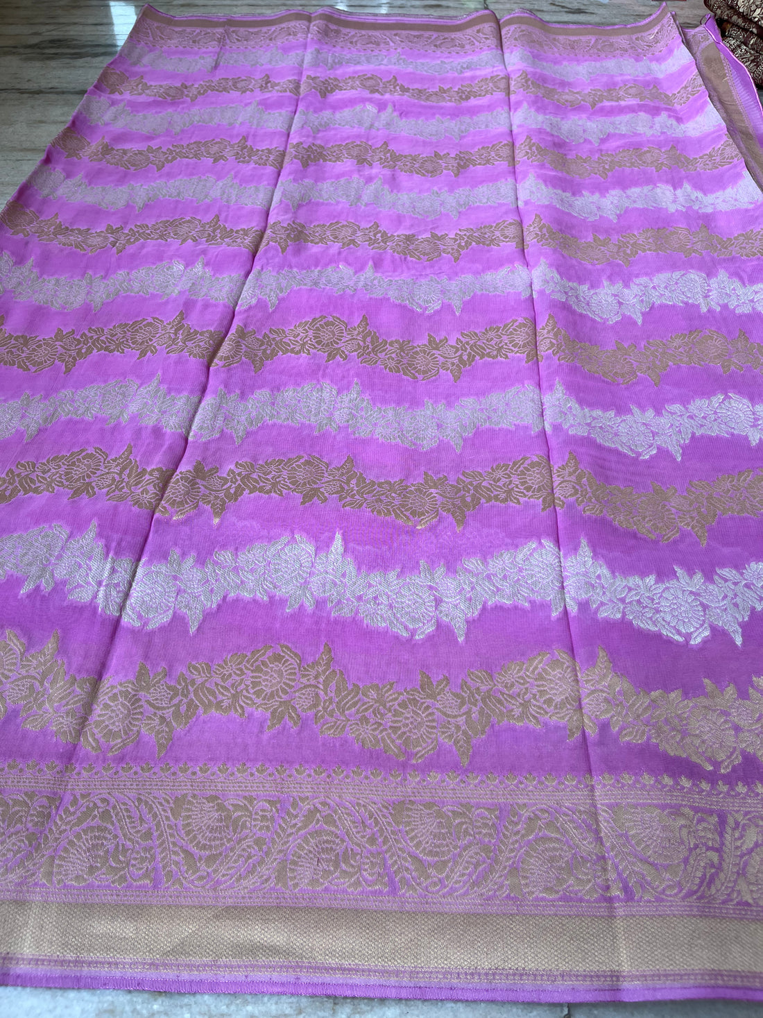 Khaddi georgette saree